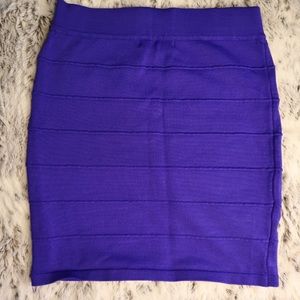 Say What Royal Blue Mini Skirt